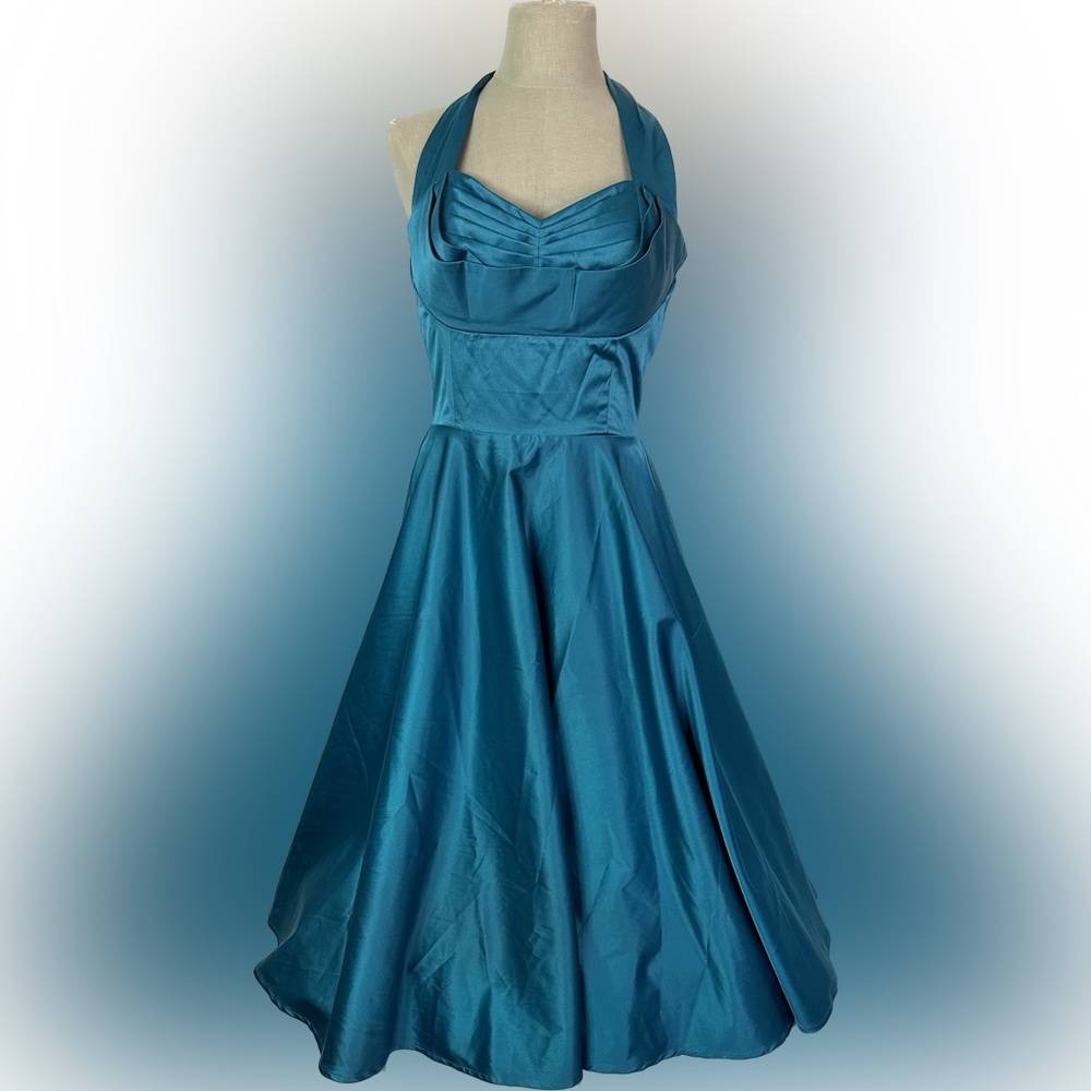 Candice Gwinnett Lena Satin Halter Dress